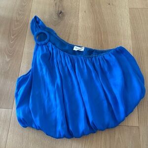 Vestique Blue One-Shoulder Top